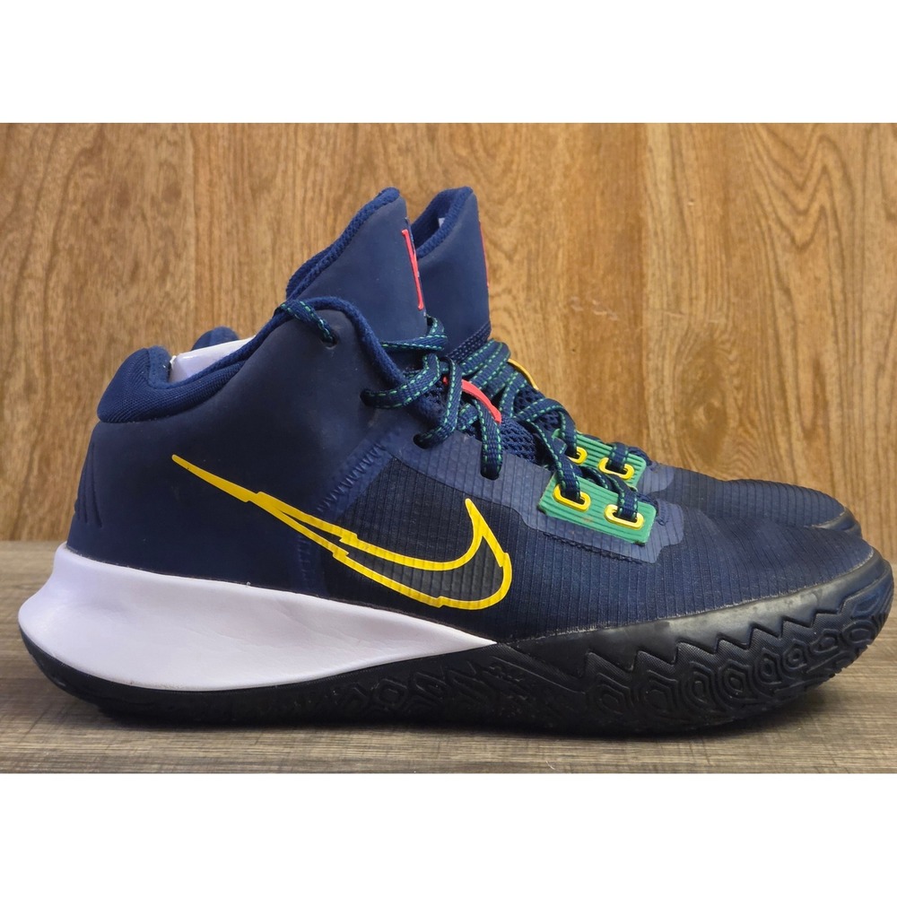 Nike‎ Kyrie Flytrap 4 Basketball Shoes Mens Size 7.5 Blue Yellow